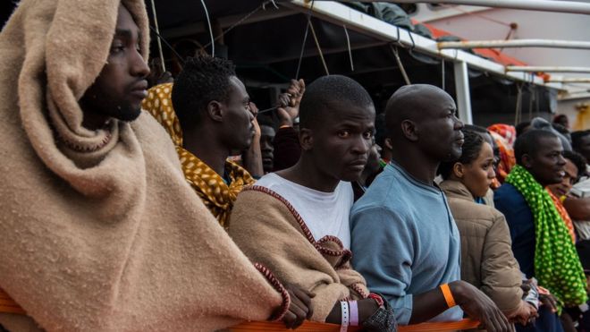 The crisis in Libya has led to many of its people attempting the dangerous sea crossing as refugees