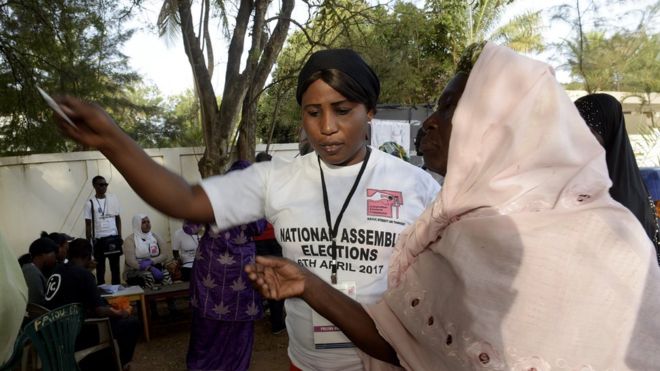 The parliamentary election was the first poll of the post-Jammeh era