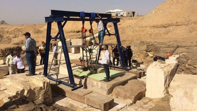 The discovery was made at an archaeological site at the Dahshur royal necropolis