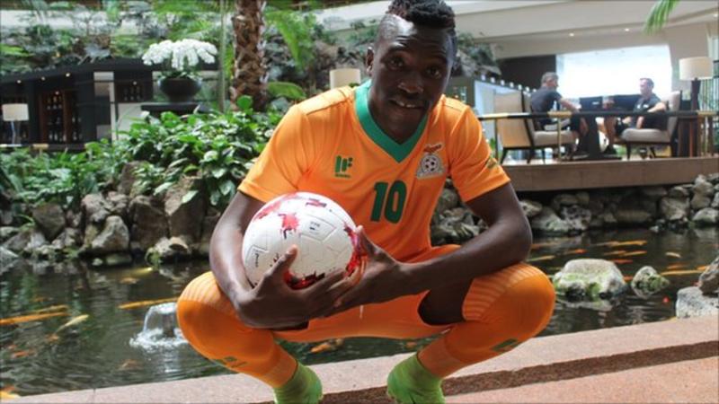 The aptly named Fashion Sakala wearing the new kit
