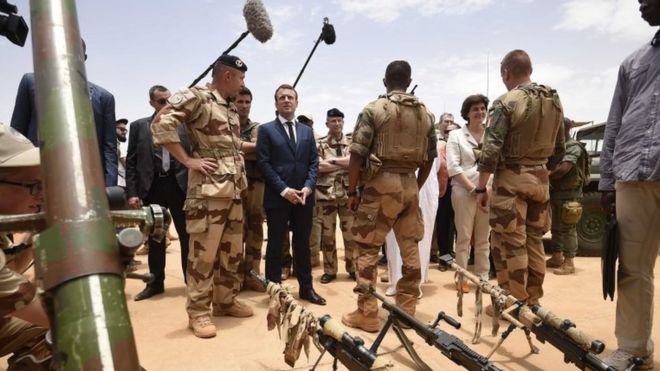 France's new President Emmanuel Macron paid a visit to French troops in Mali last month