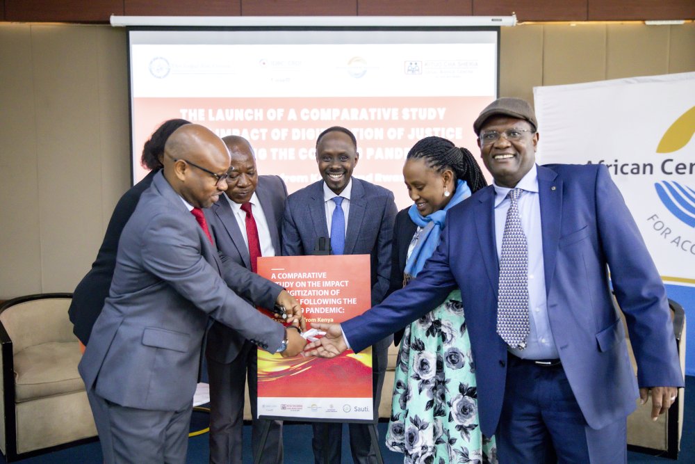 The event presented findings from a study conducted between late 2022 and 2023 on the impact of digitization in advancing justice systems in Rwanda and Kenya.