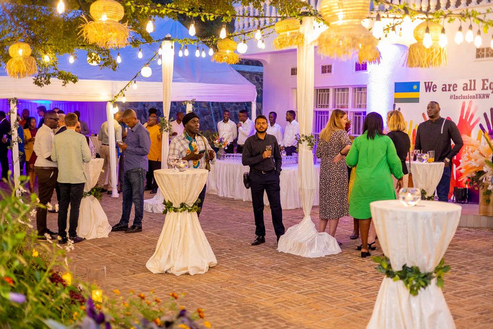 The event took place at the residence of British High Commissioner to Rwanda.  