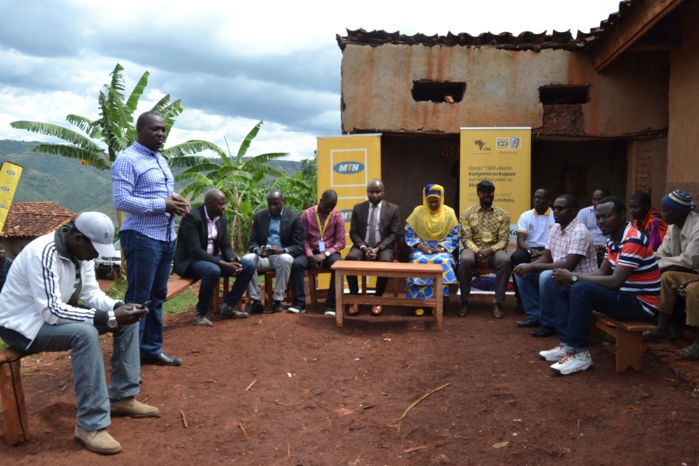 Officials during the inauguration of off-grid facilities in Gisagar and Nyaruguru districts, Southern Province yesterday.