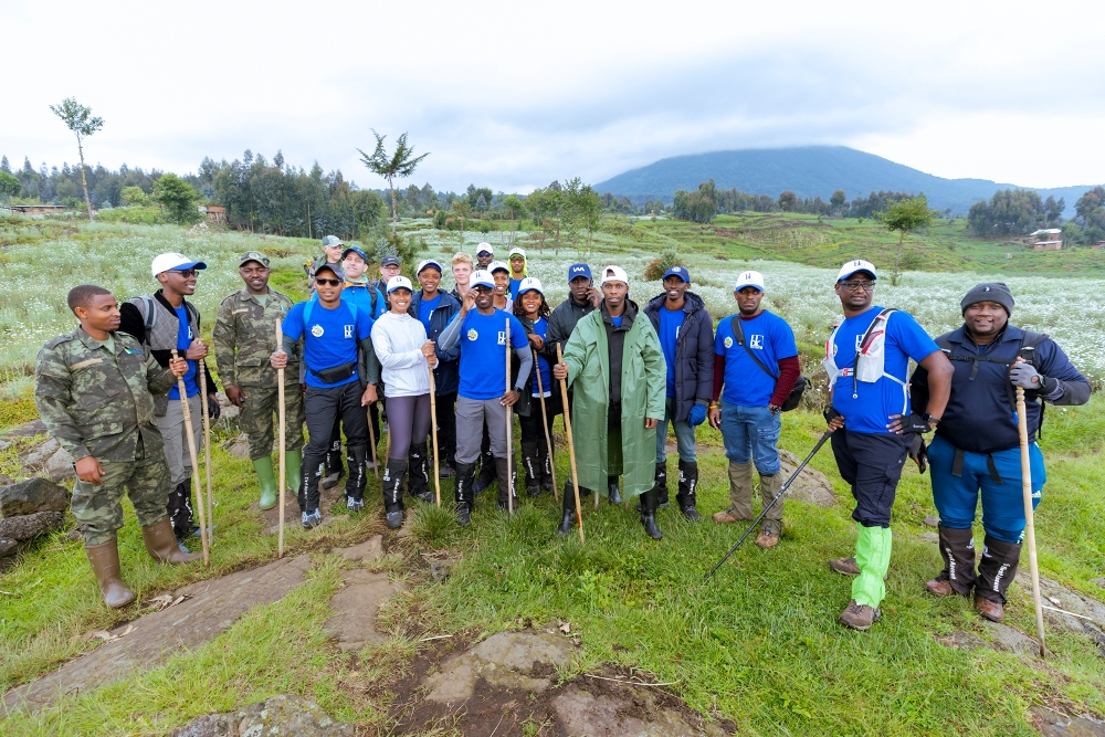 Hikers came from various institutions. 