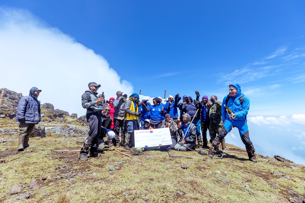 The Karisimbi hike was part of the fundraising campaign in which Rwf62 million was raised. 