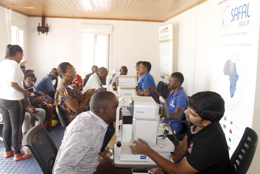 Safintra Rwanda Ltd, one of the leading roofing companies in Rwanda offered Eye-Checkups for its Staff