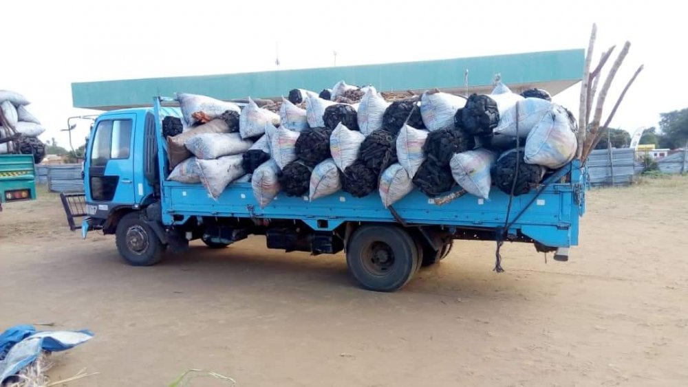 It is reported that the suspect was found trafficking 18 bags of charcoal in a motor vehicle registration CZ 4963 Mazda Bongo.