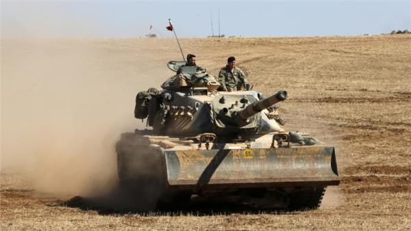 Turkey views the Kurdish presence in northern Syria as an unacceptable "red line"