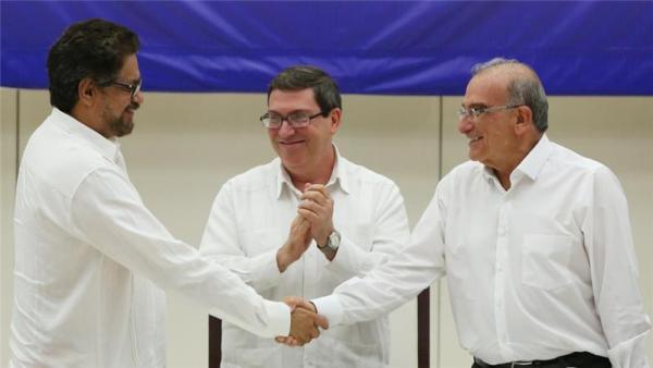 The peace deal was signed in Cuba's capital Havana after nearly four years of talks