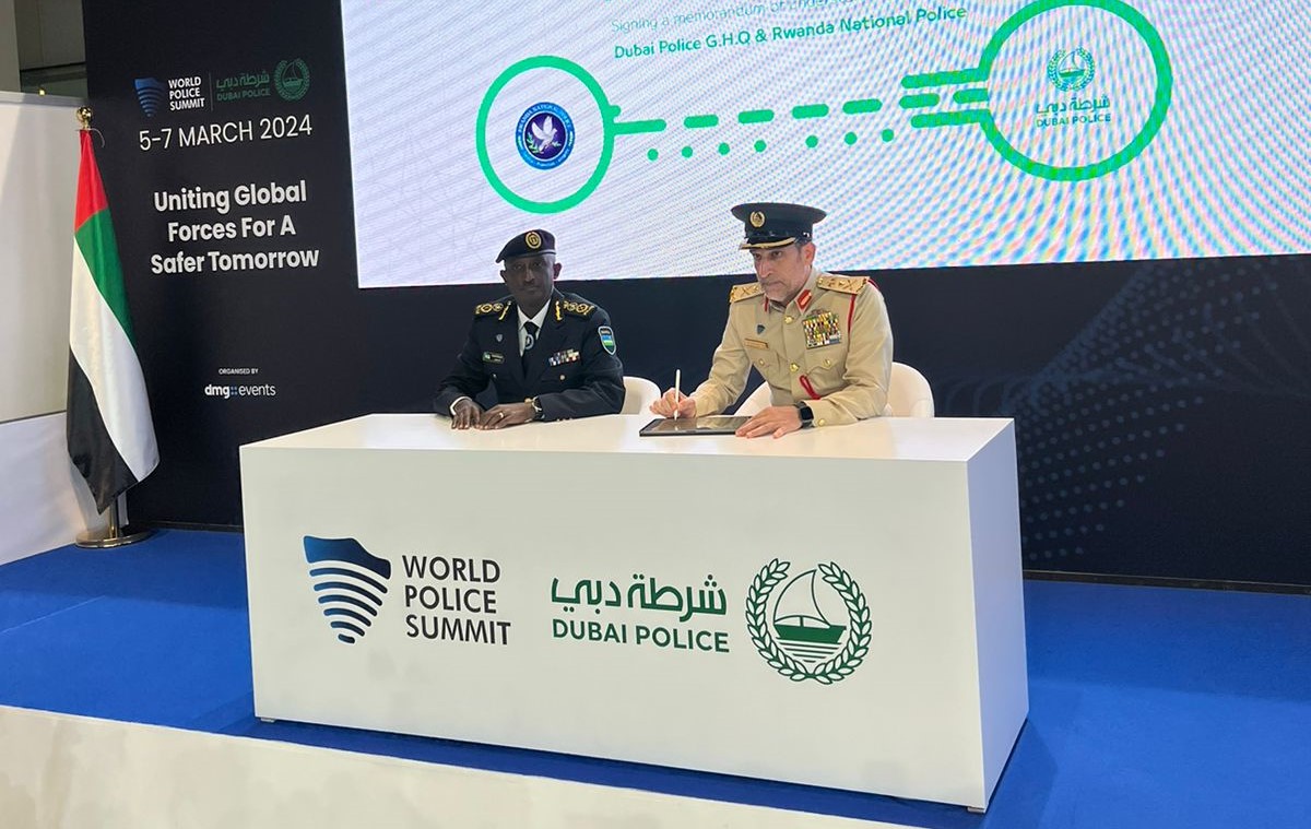 Rwanda National Police (RNP) and Dubai Police have signed a memorandum of understanding to formalize bilateral relations in capacity development and other areas of policing.