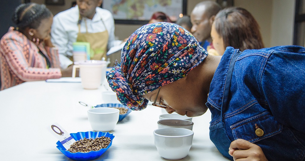 A coffee masterclass.in session