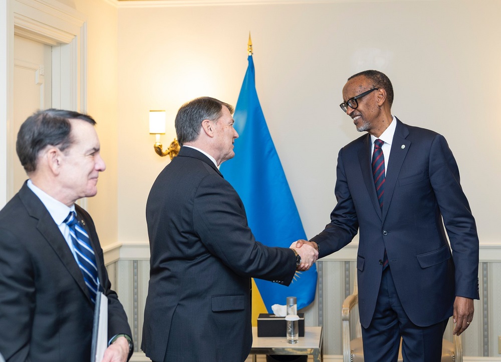 President Kagame has met with Senator Mike Rounds, representing the state of South Dakota.