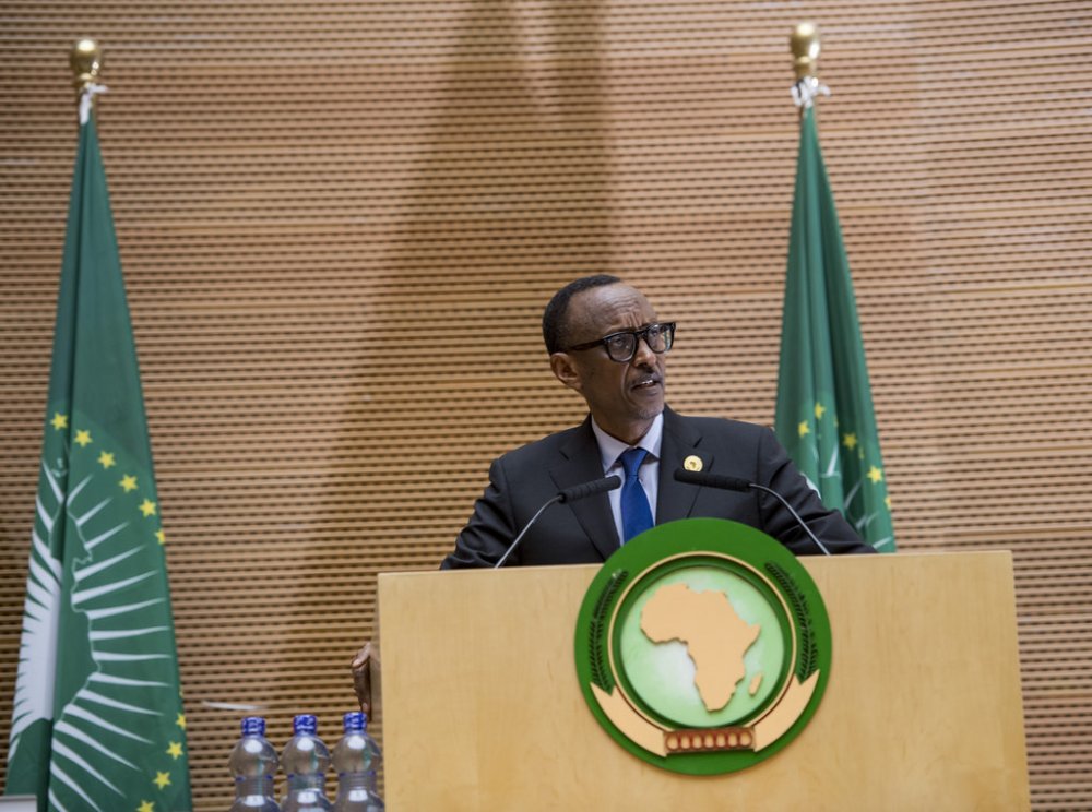 Kagame delivers his acceptance speech