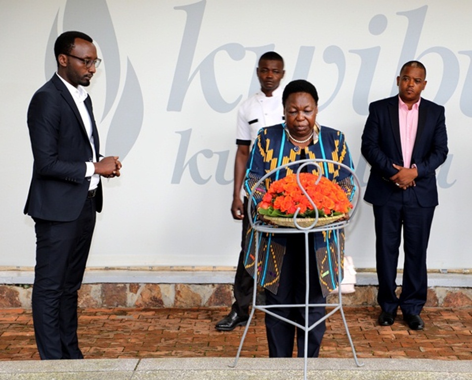 Koyara paid homage to victims of the 1994 genocide against the Tutsi whose remains are laid to rest at Kigali Genocide Memorial in Gisozi.
