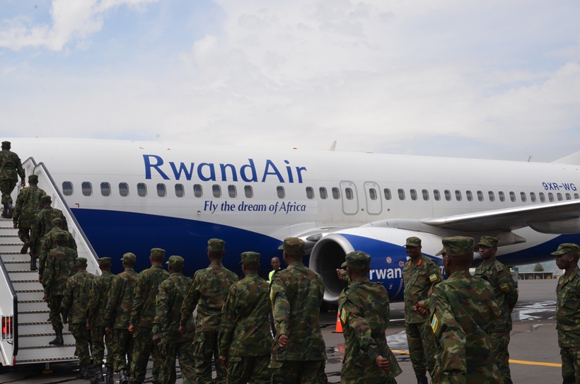 Rwanda Defence Force (RDF) soldiers set off for Juba on 19th March 2017 for a UN peacekeeping mission in South Sudan. 