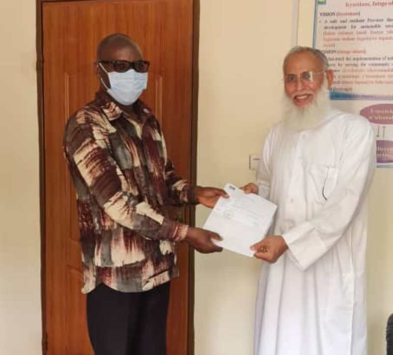 The donation was handed over to Gatsibo district officials on Sunday 12th September 2021.