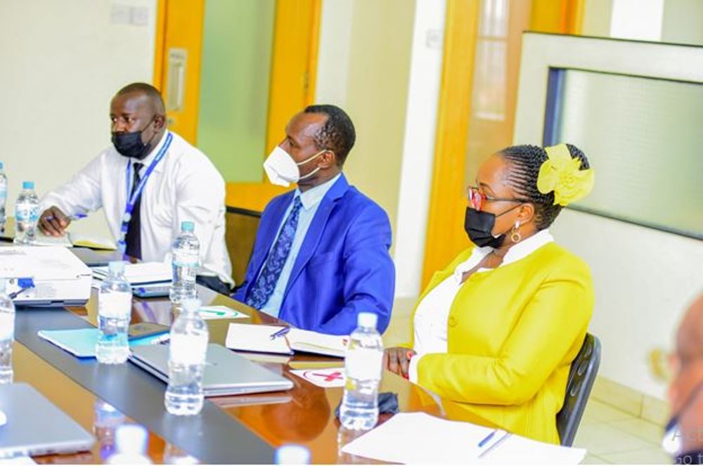 UoK staff at a meeting to formally introduce the new Vice Chancellor.  