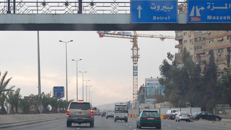 The target was located about 25km from Damascus near the airport highway