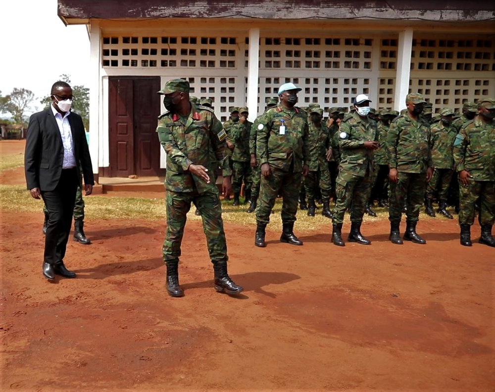 Minister Biruta was accompanied by the Head of Defence Intelligence, Brig Gen Vincent Nyakarundi.