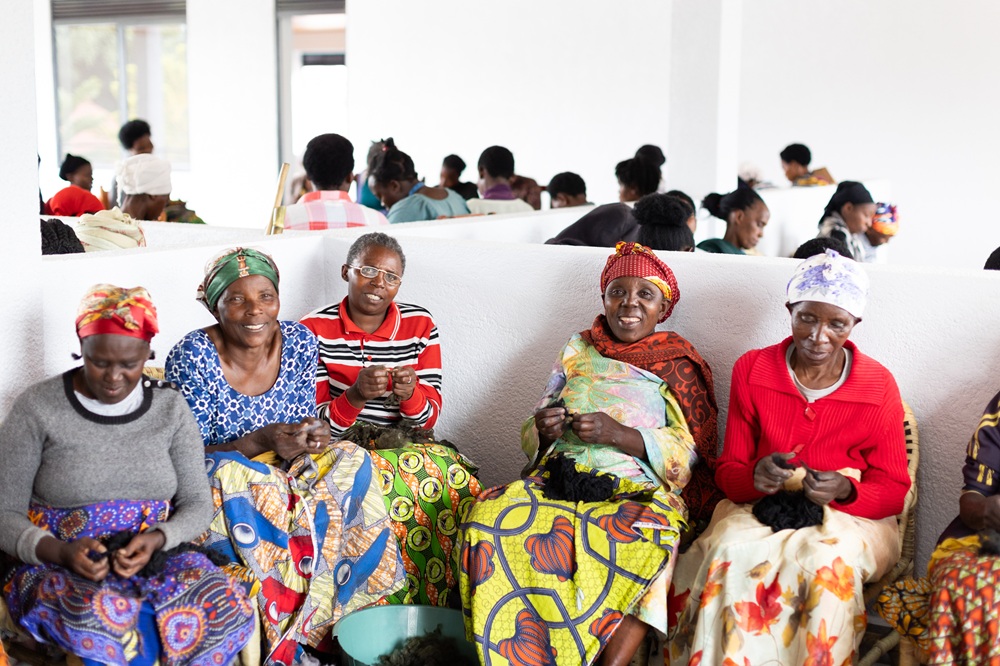 Mothers receive training in a variety of skills.