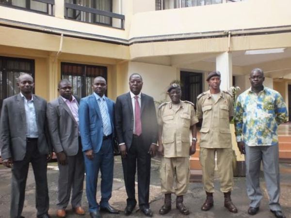 Burkina Faso delegates with RCS officials pose for a photo