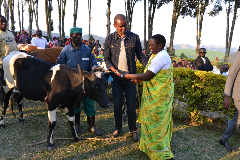 During the celebrations, tea farmers were awarded livestock