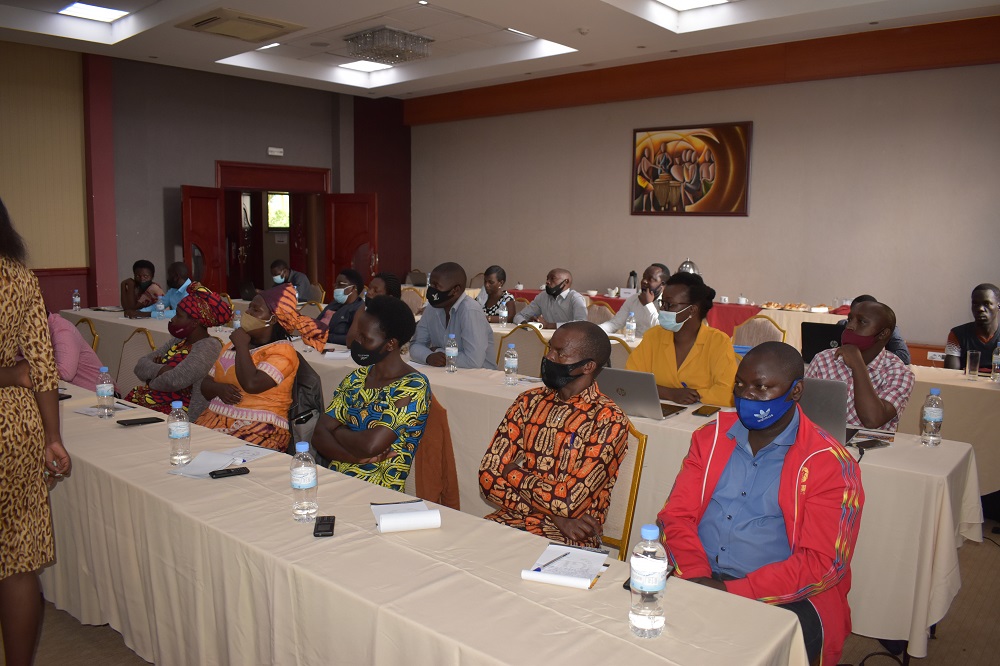 Horticulture farmers following discussions during a meeting of stakeholders in horticulture subsector to discuss issues and opportunities around the seed industry in Rwanda.  