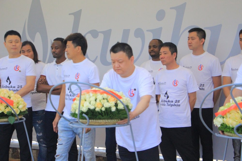 Employees of Bonanza Trading Ltd yesterday paid tribute to over 250,000 victims of the 1994 Genocide against Tutsi laid at Gisozi genocide memorial