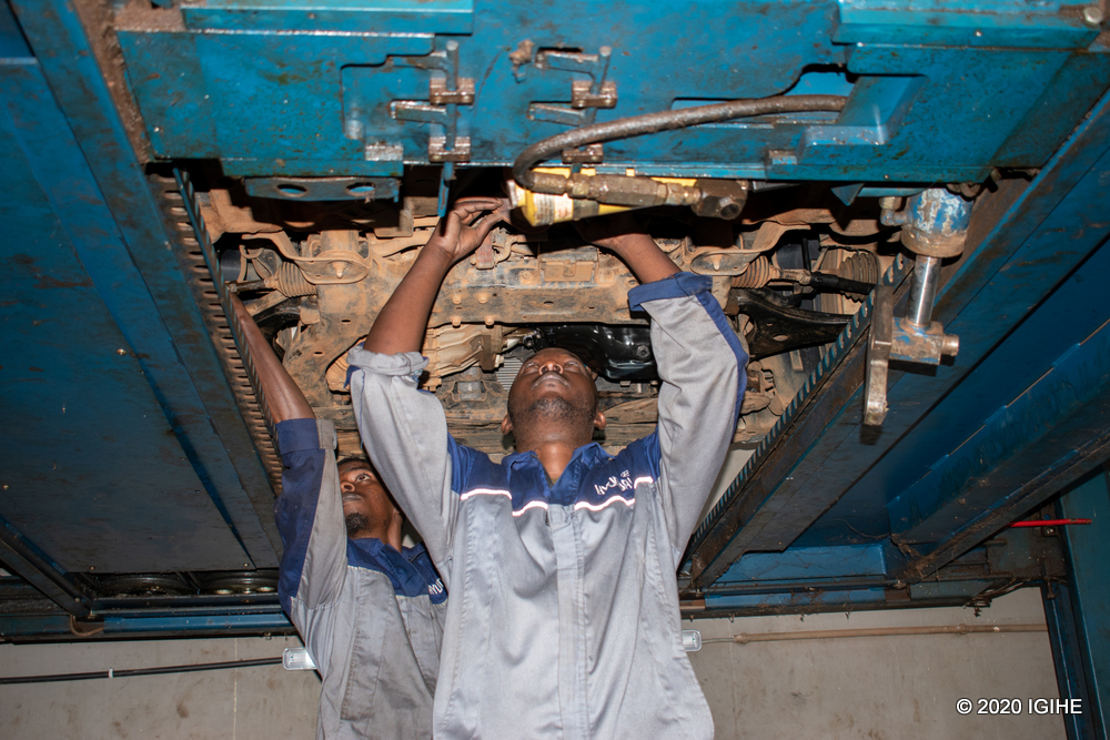 The technical testing and repairs will be done at the Hyundai Garage in Gikondo-Magerwa, KN 6, Ave Magerwa Road. 