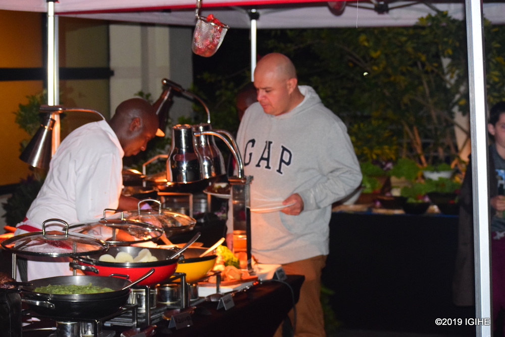 The event includes all kinds of meat from goat, beef, chicken, all served roasted