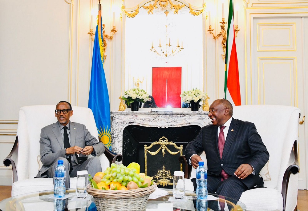 President Paul Kagame has held talks with his counterpart of South Africa, Cyril Ramaphosa.