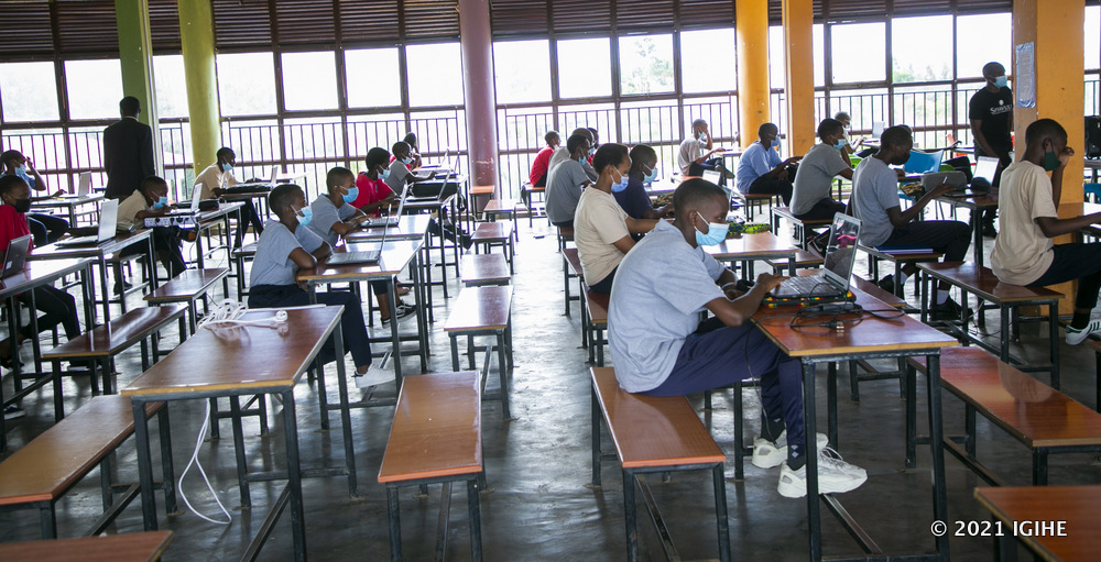 Students at King David Academy during practical exercises.