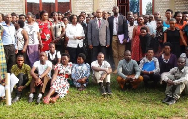 Teachers at the official closure of training in Rwamagana