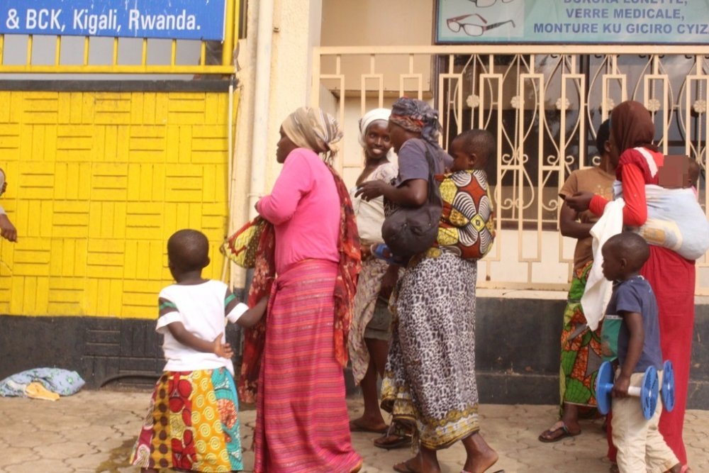 Street beggars at the streets of Kigali