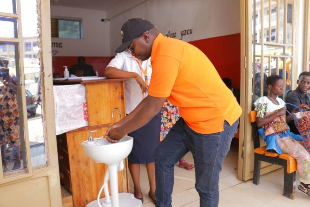 The district has availed soap and clean water in all public places including park stations, markets, and shops.