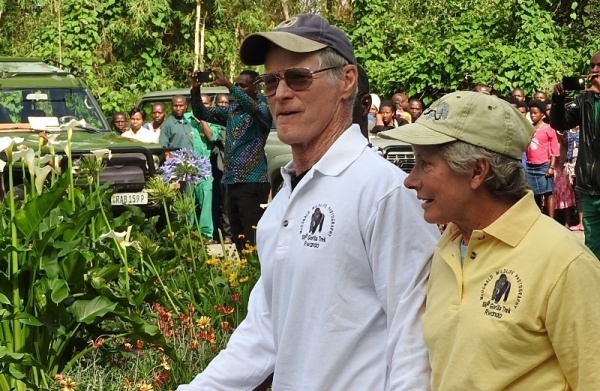 Musanze residents warmly welcomed Joe McDonald and his wife Mary Ann McDonald 
