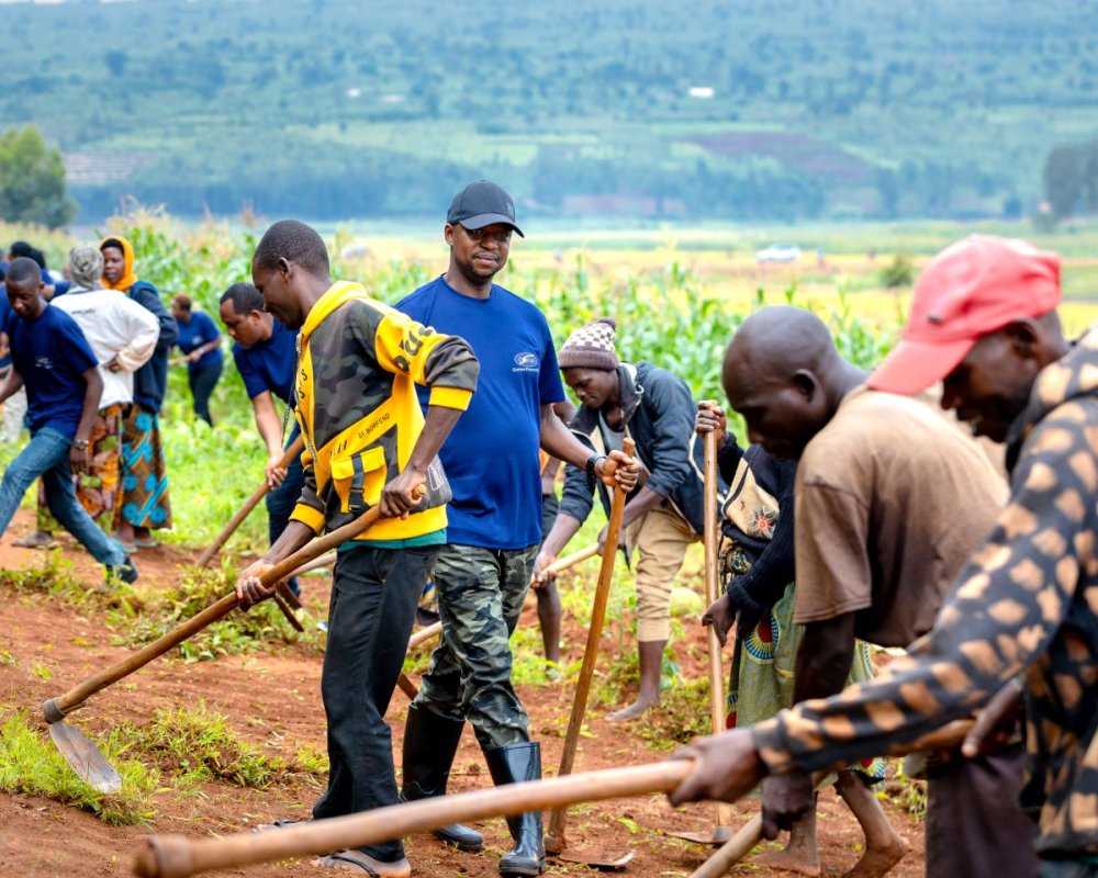 The community was excited to join Goshen Finance Plc for the tree-planting initiative.