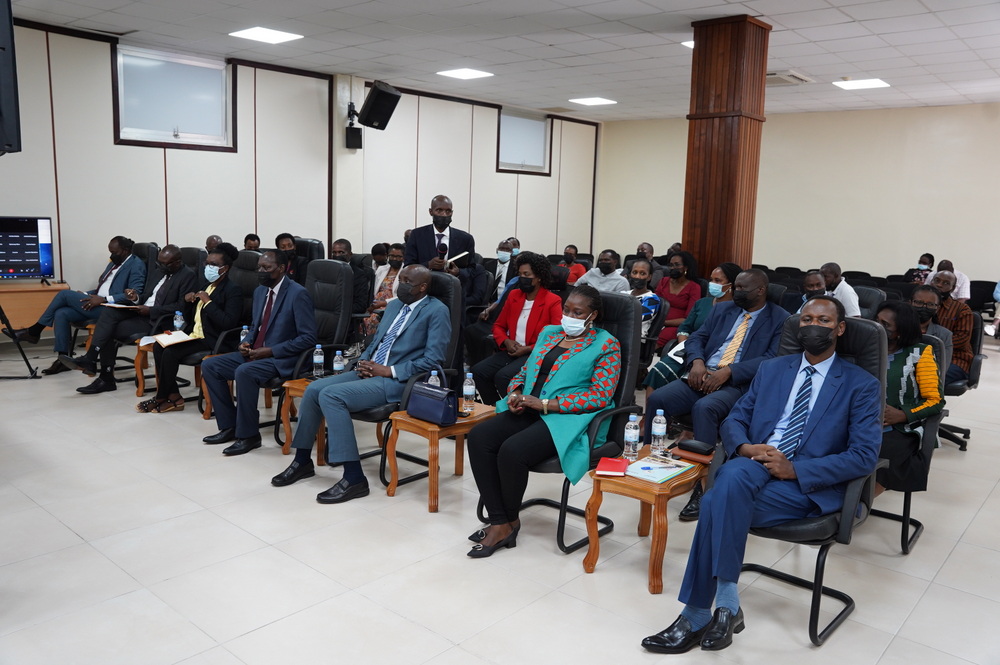 Representatives from the judicial system attended the unveiling of anti-corruption committee.  
