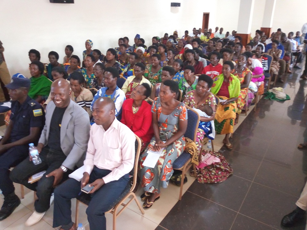 Coffee farmers in a training session