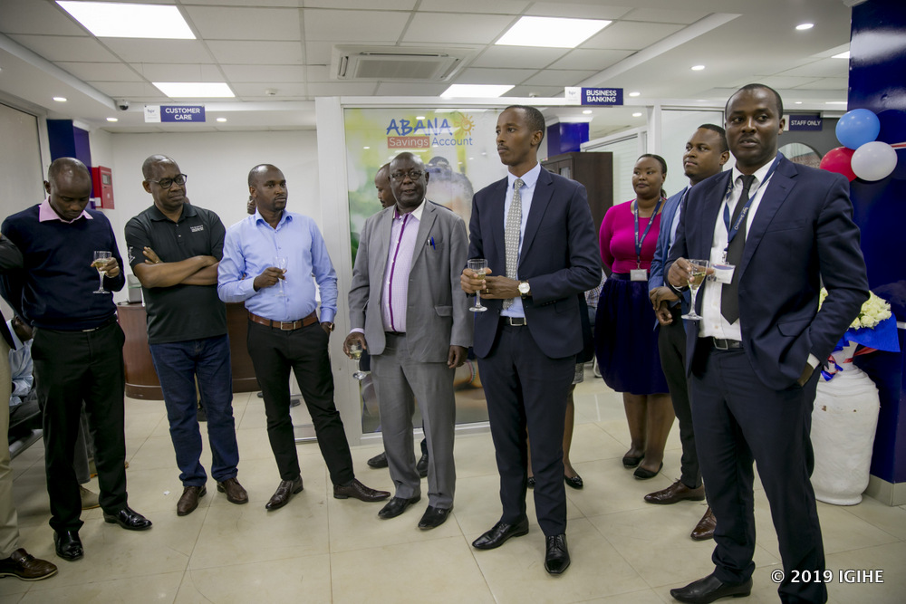 The BPR management and its clients met to celebrate the re-opening of the branches