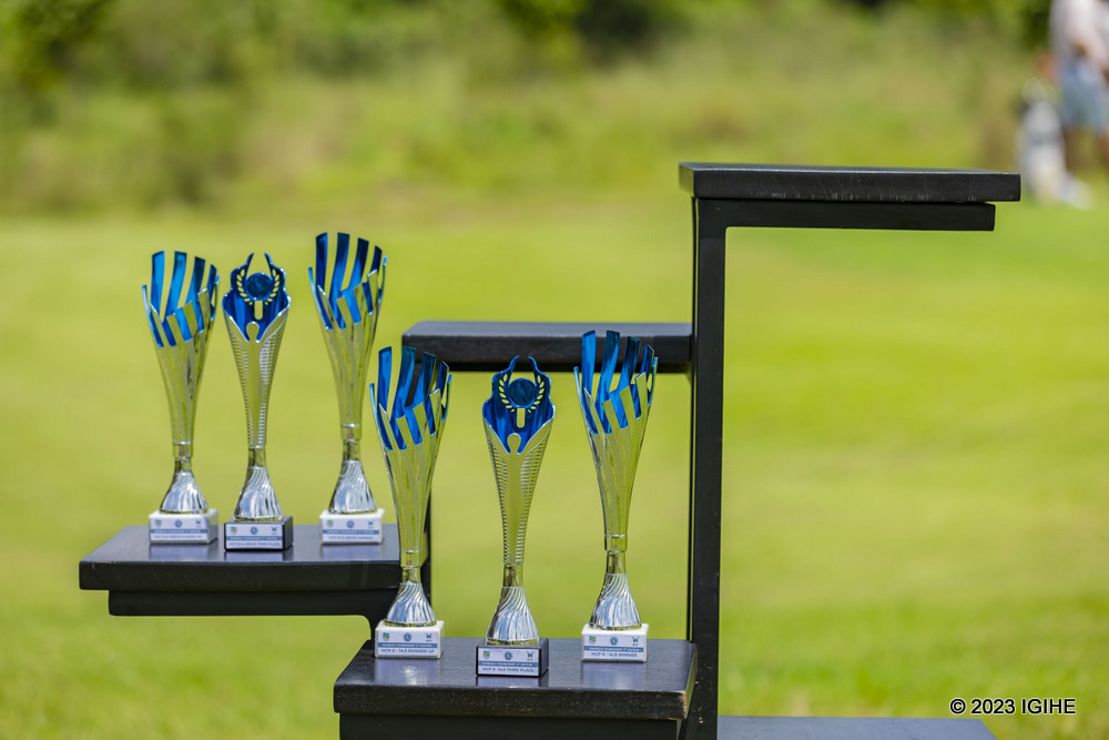 Best performers received trophies during the tournament.