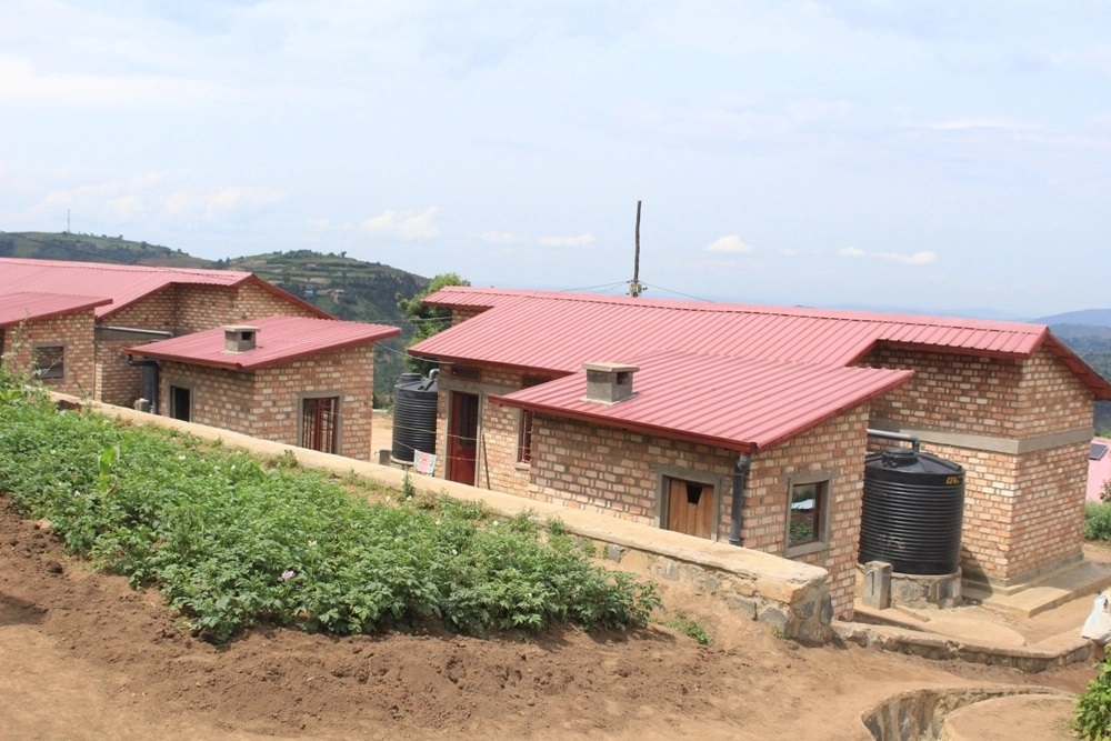 Resettled residents also have access to water.  
