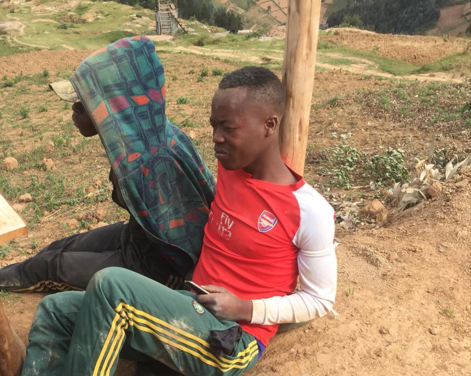The two assaulted young men who appeared in the video that triggered mixed reactions.