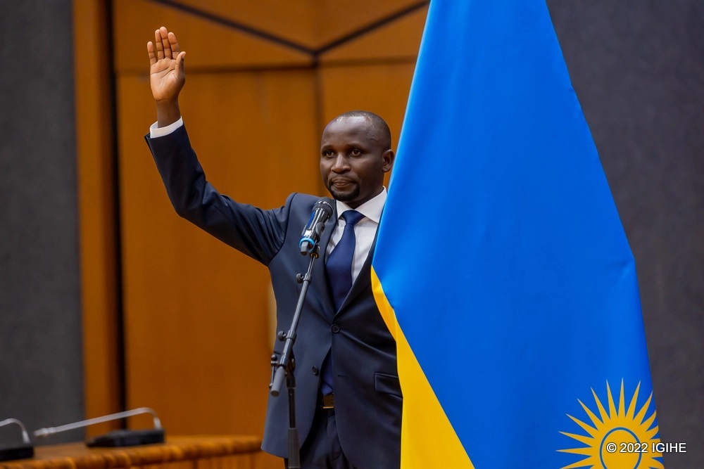 Musafiri took oath as the Minister of State of the Ministry of Agriculture and Animal Resources.  
