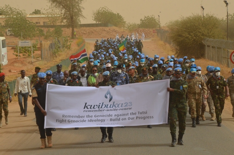 The commemoration commenced with a walk to remember where all the invited guests assembled at Rwanda Battalion Camp, EL-Fasher Super camp, before heading to ARC TOWN HALL Conference Hall, where the rest of the programmed activities took place.