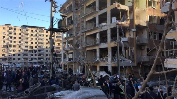 The blast occurred in Diyarbakir's Baglar district