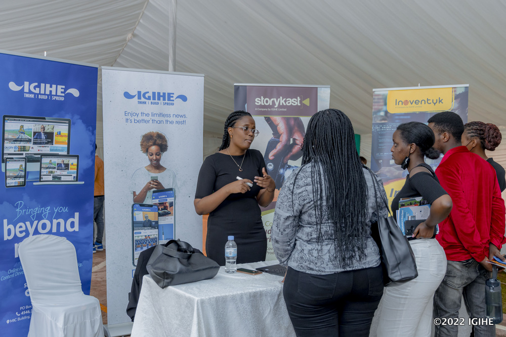 IGIHE Ltd was among companies that took students through available job opportunities.  