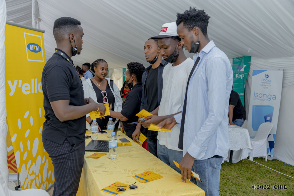 MTN Rwanda  also took part of the Career Fair. 