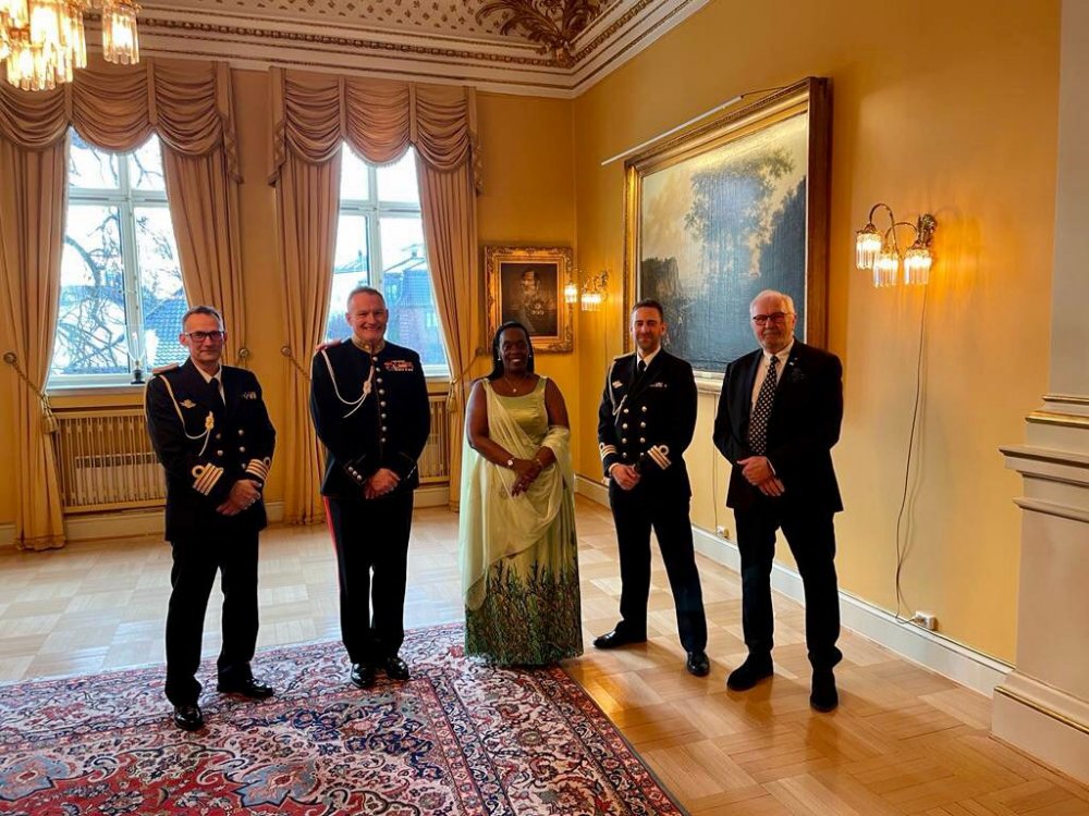 Amb. Gashumba also met with different Norwegian officials.  